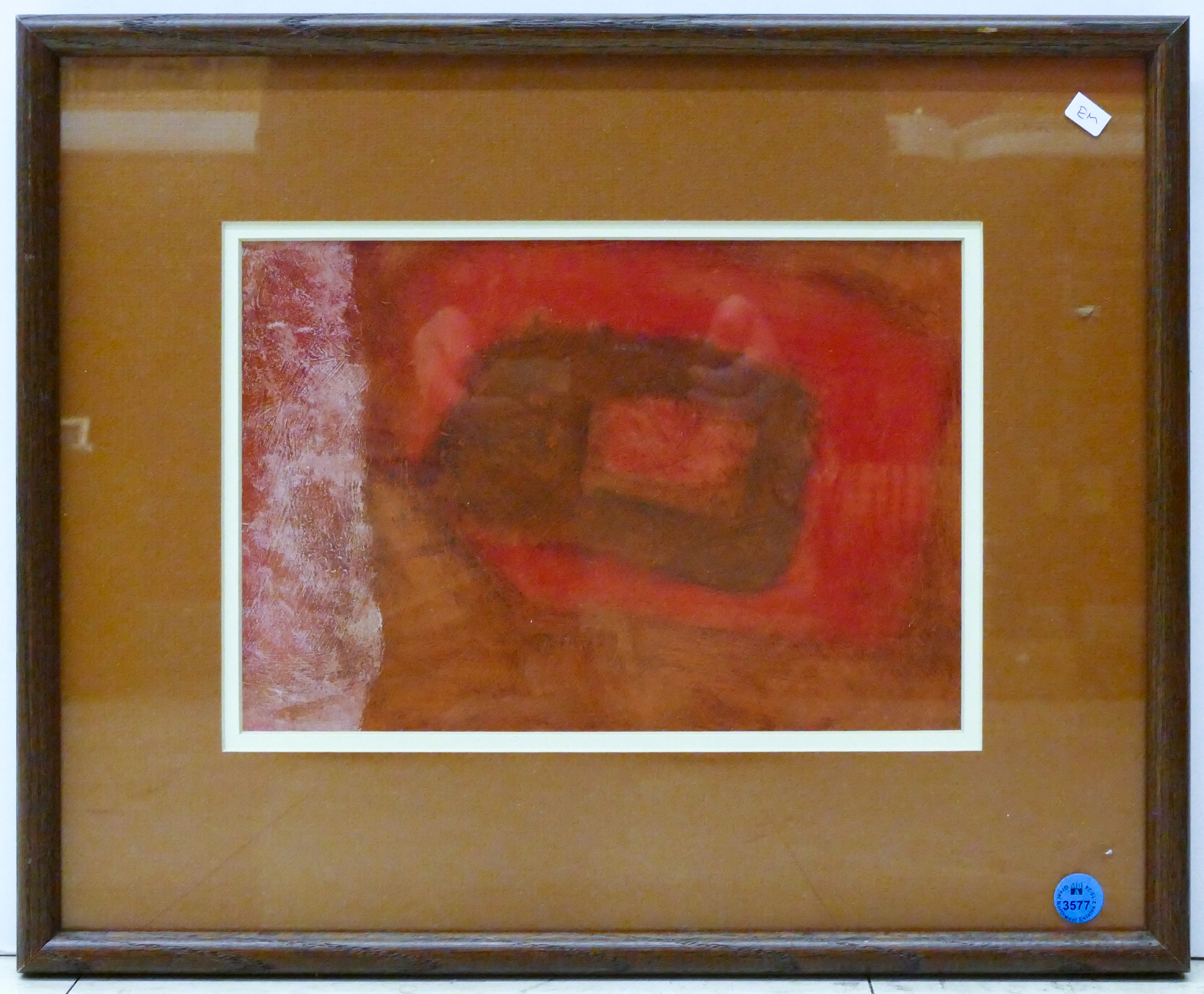 Mid Century Red Abstract Small