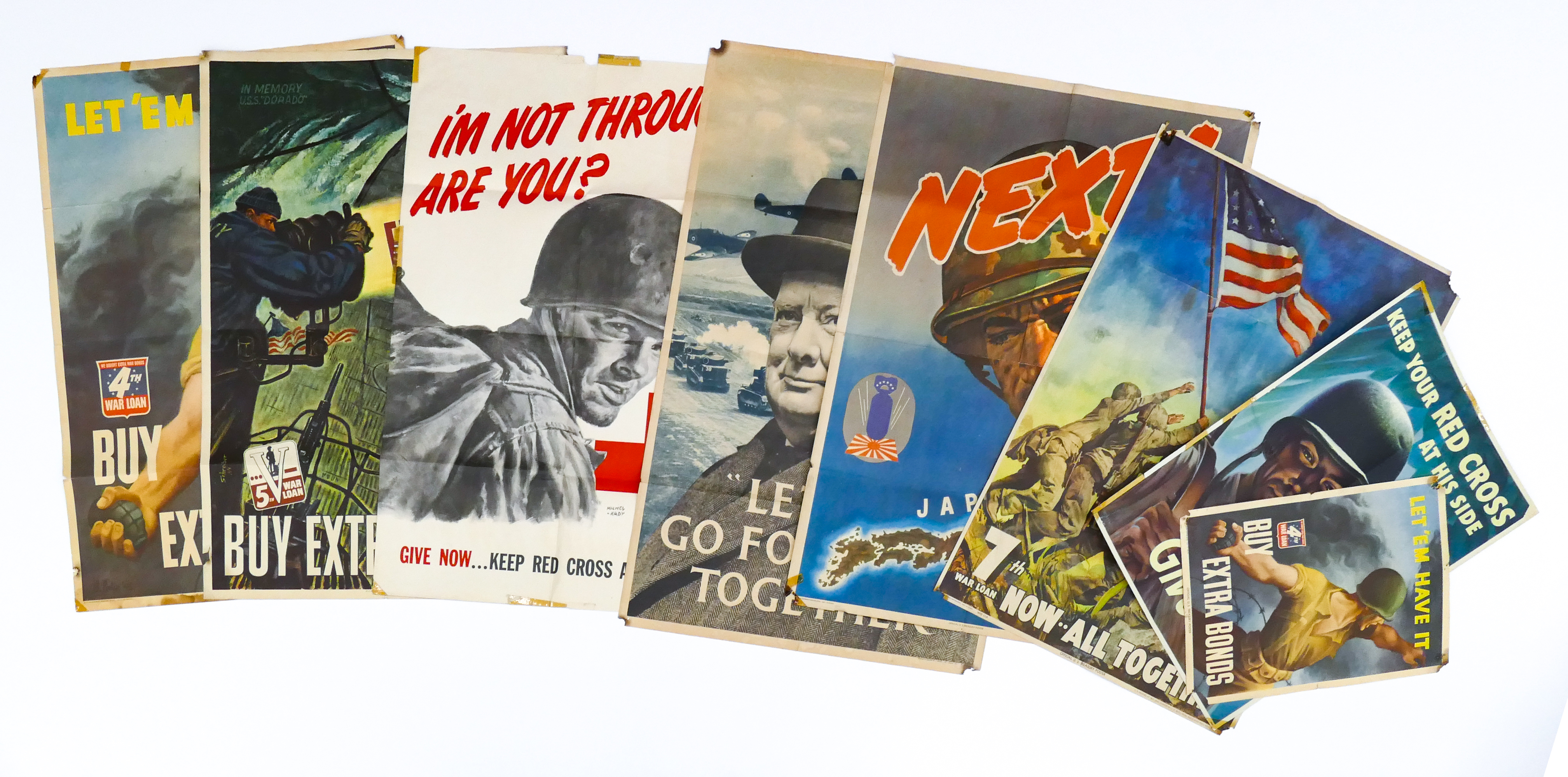 8pc WWII Assorted Propaganda Posters 3cfd02