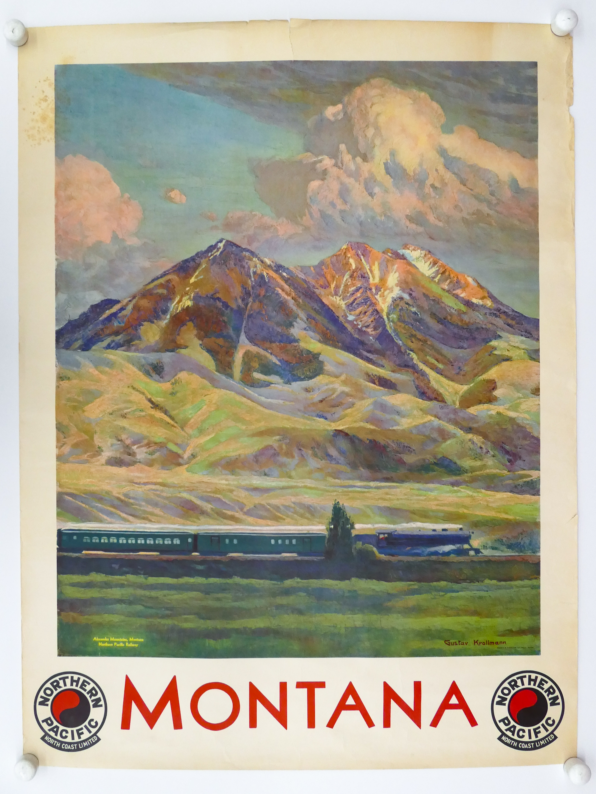 1930s Northern Pacific Railroad Montana