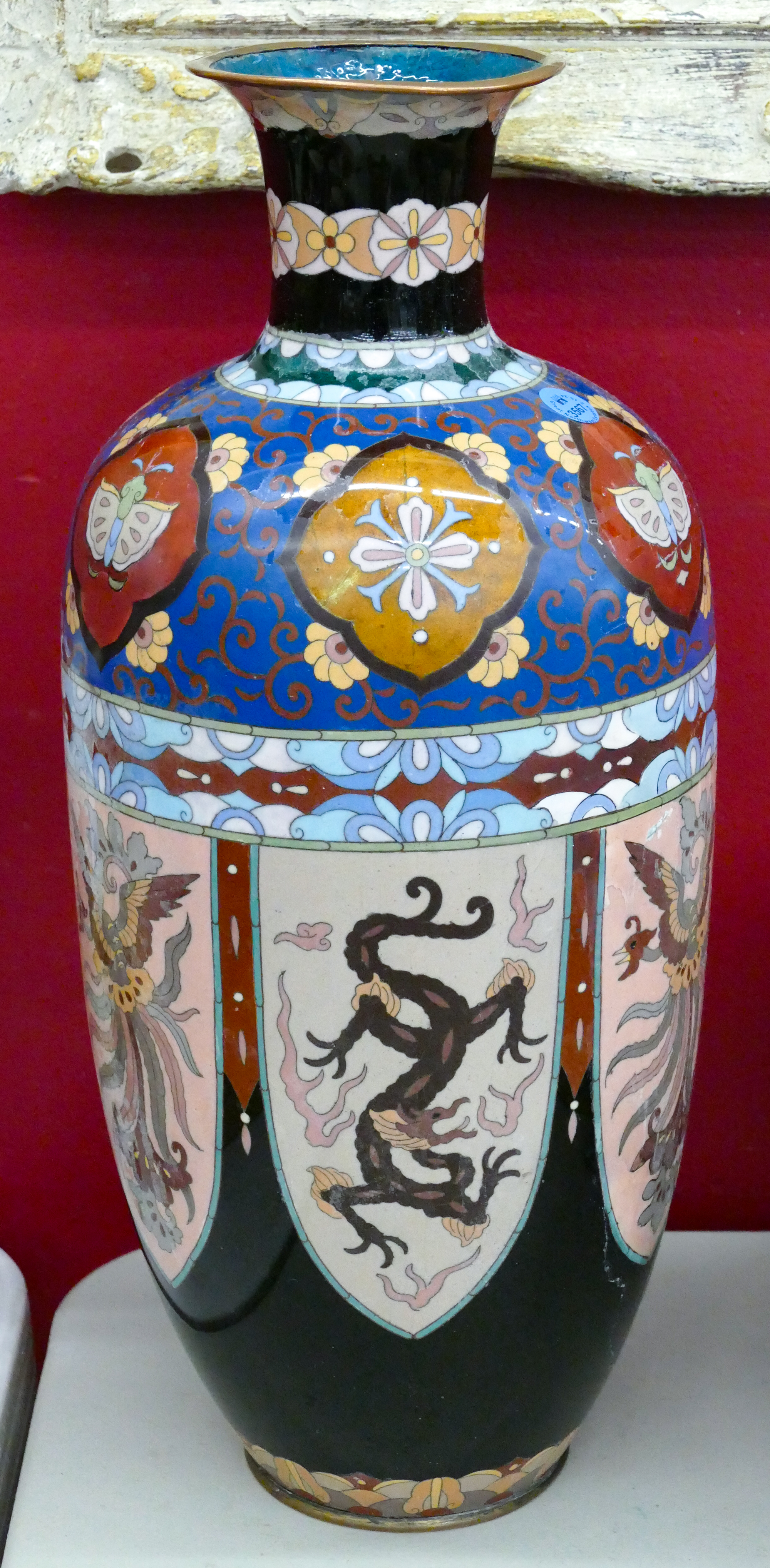 Meiji Japanese Large Cloisonne