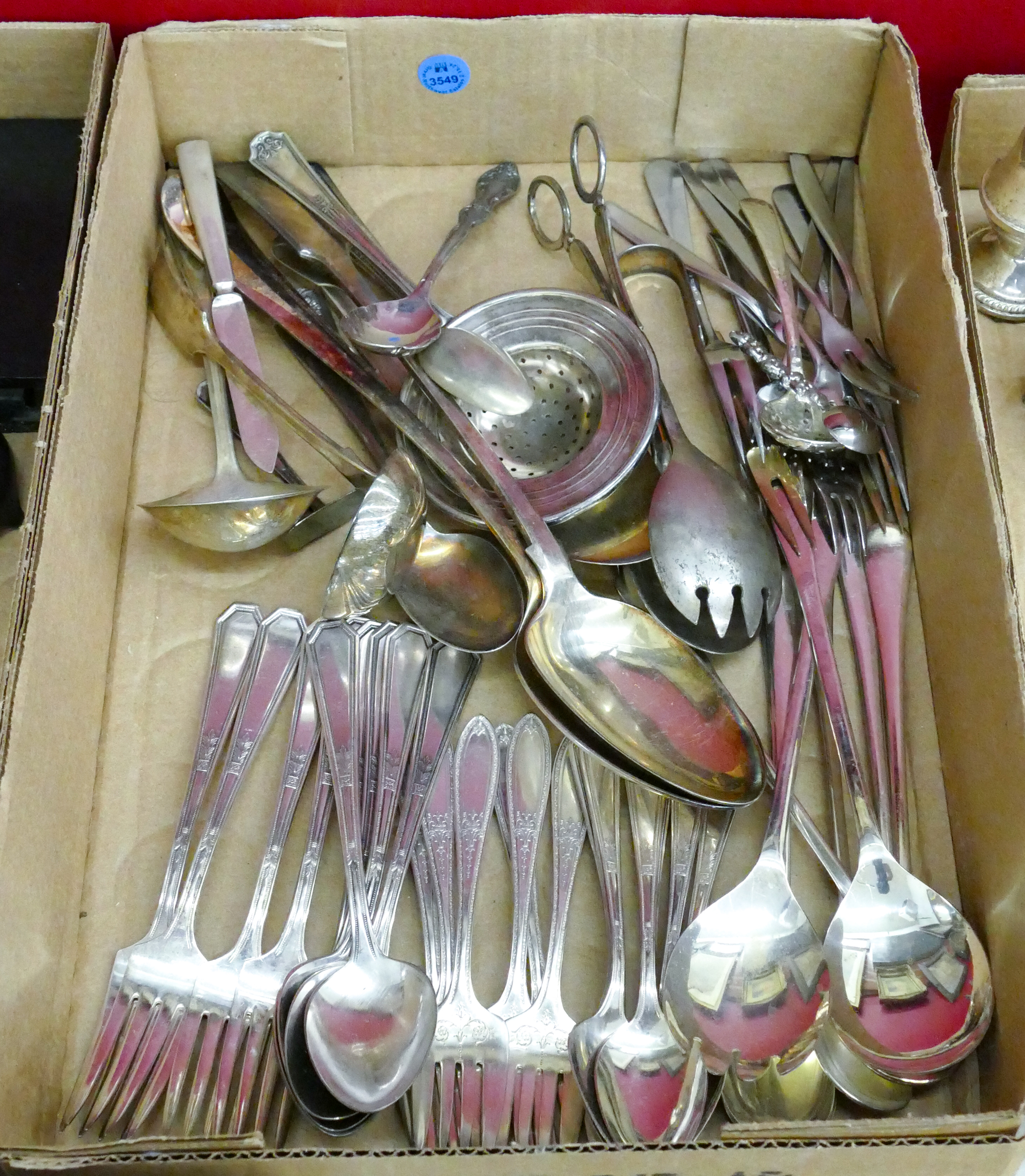 Box Vintage Silverplated Flatware 3cfd2f