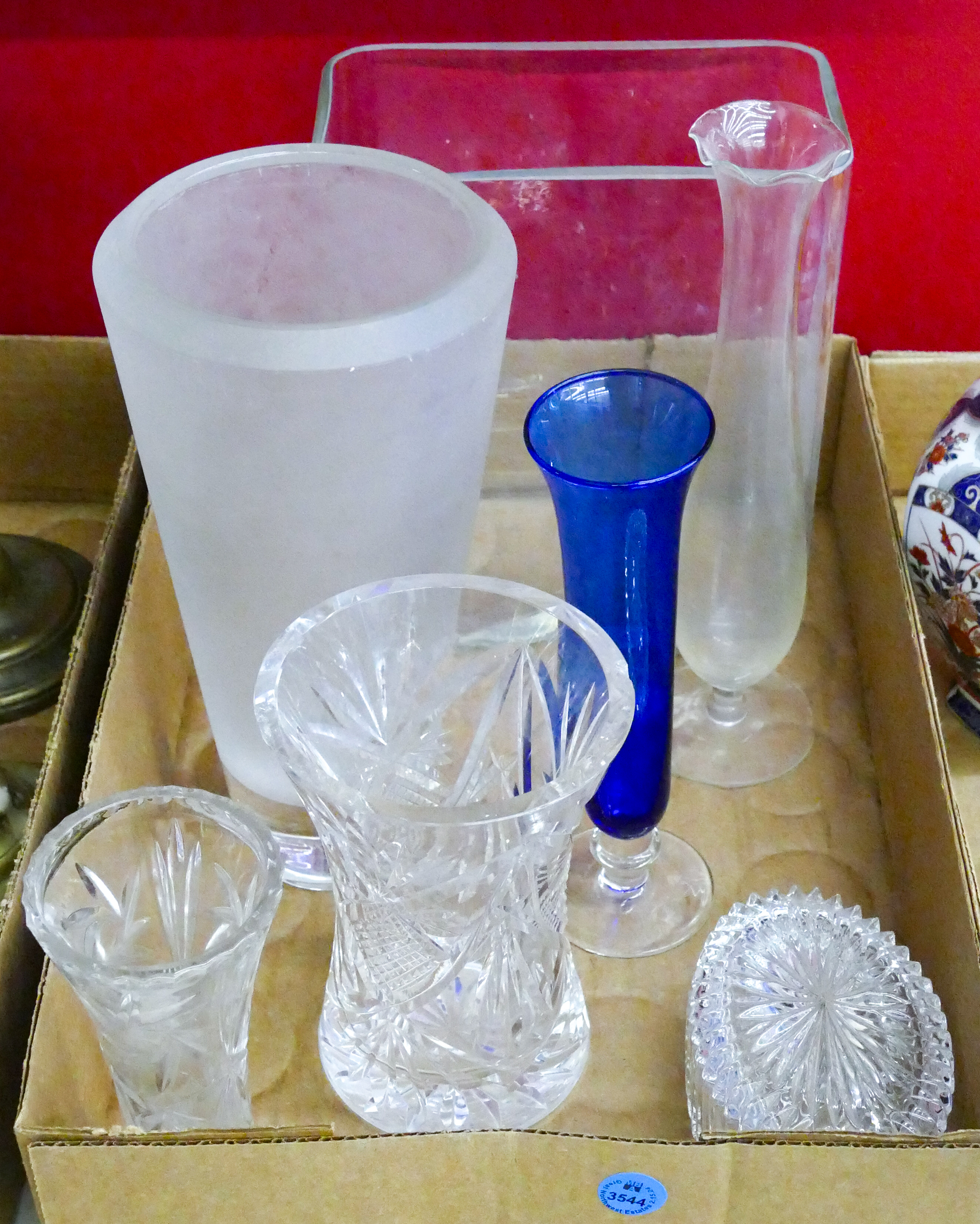 Box Wateford Crystal Vase etc.