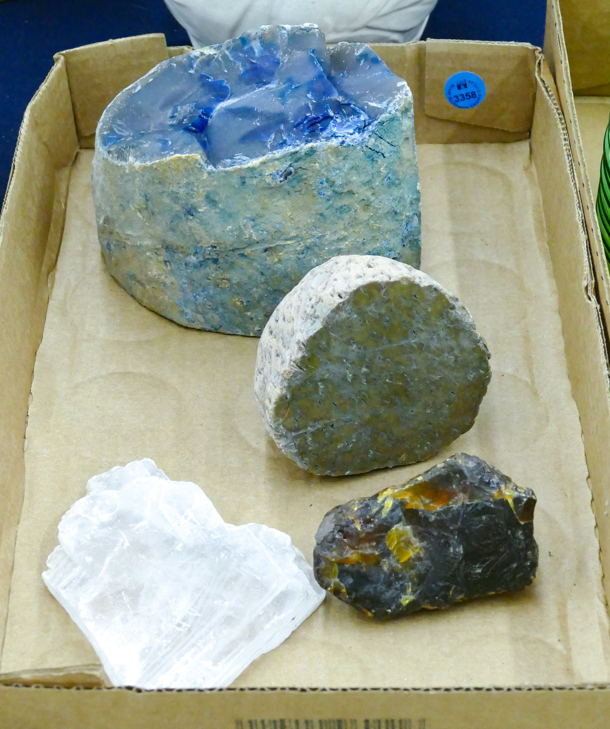 Box Mineral and Amber Specimens