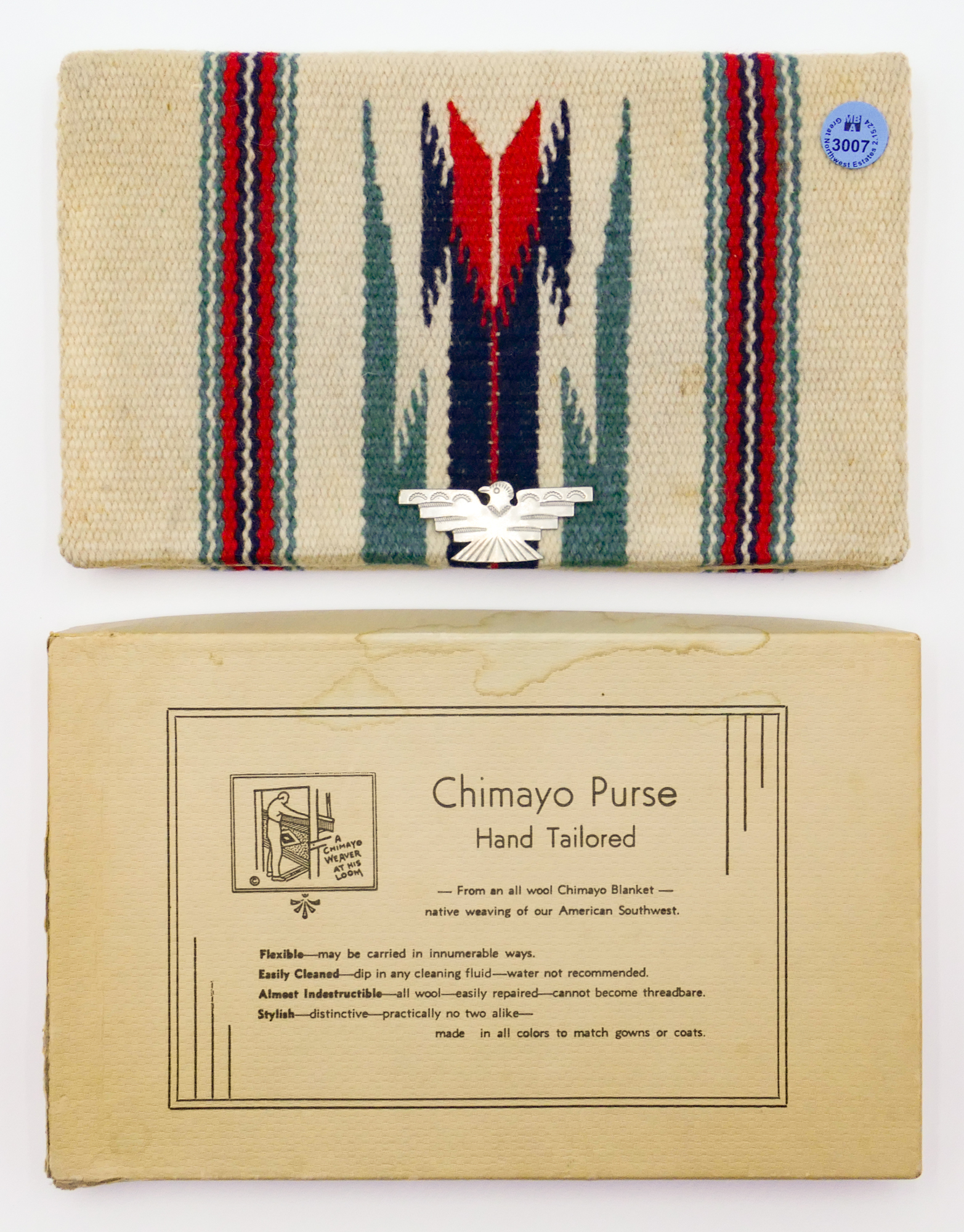 Vintage Chimayo Native Woven Purse 3cfd52