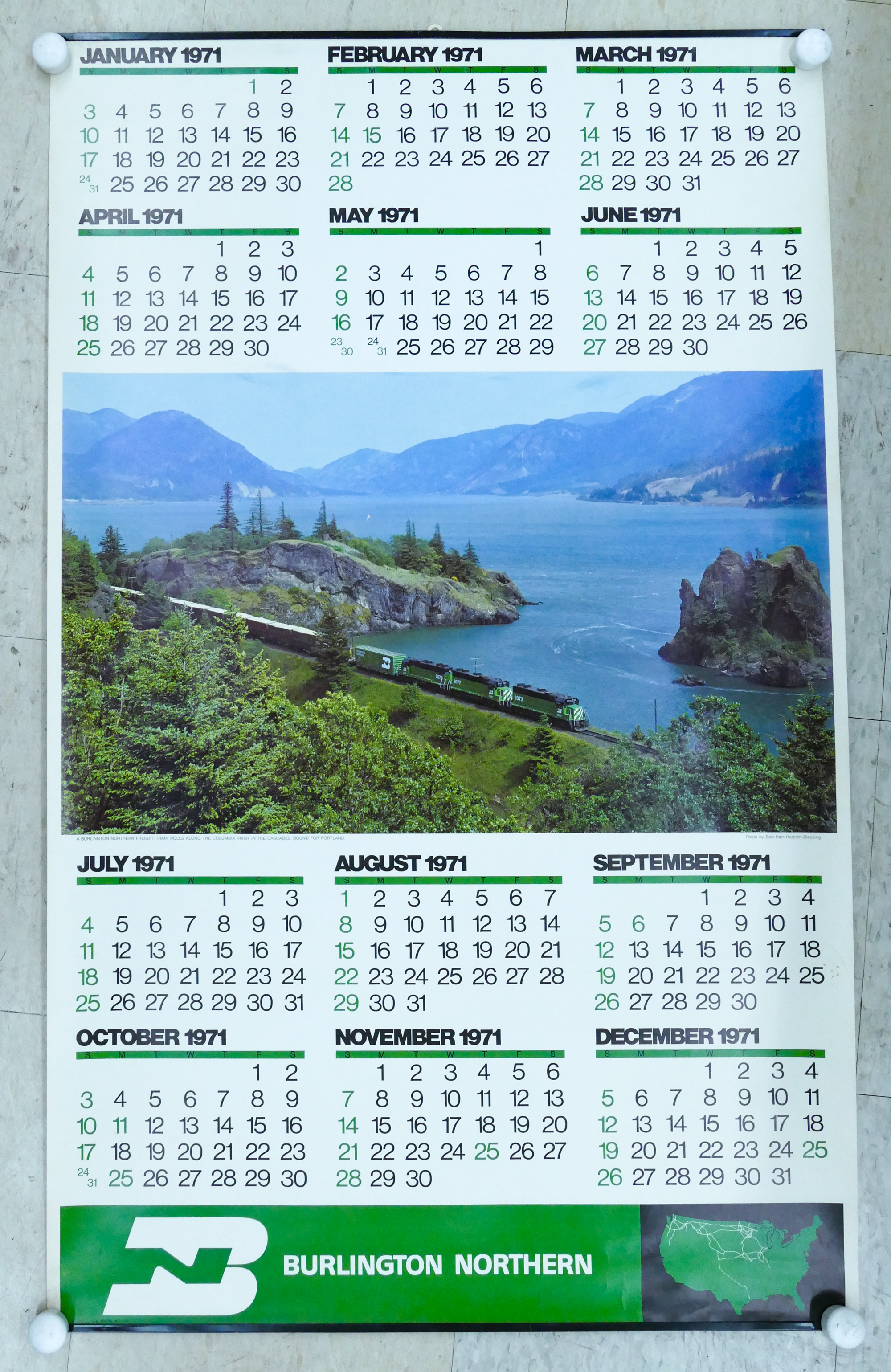 25pc Assorted Vintage Railroad Calendar