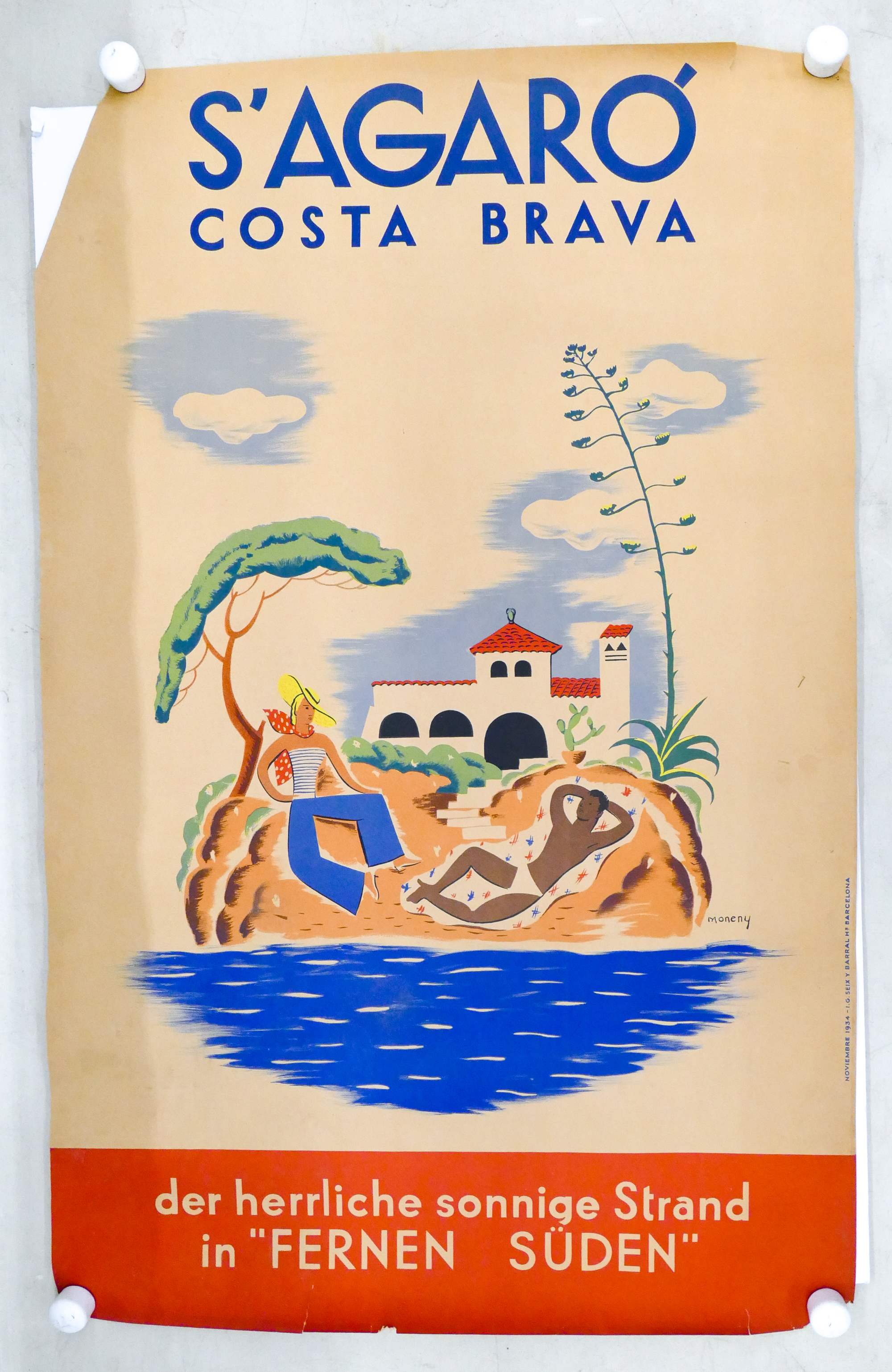 1934 Spanish ''S'Agaro Costa Brava''