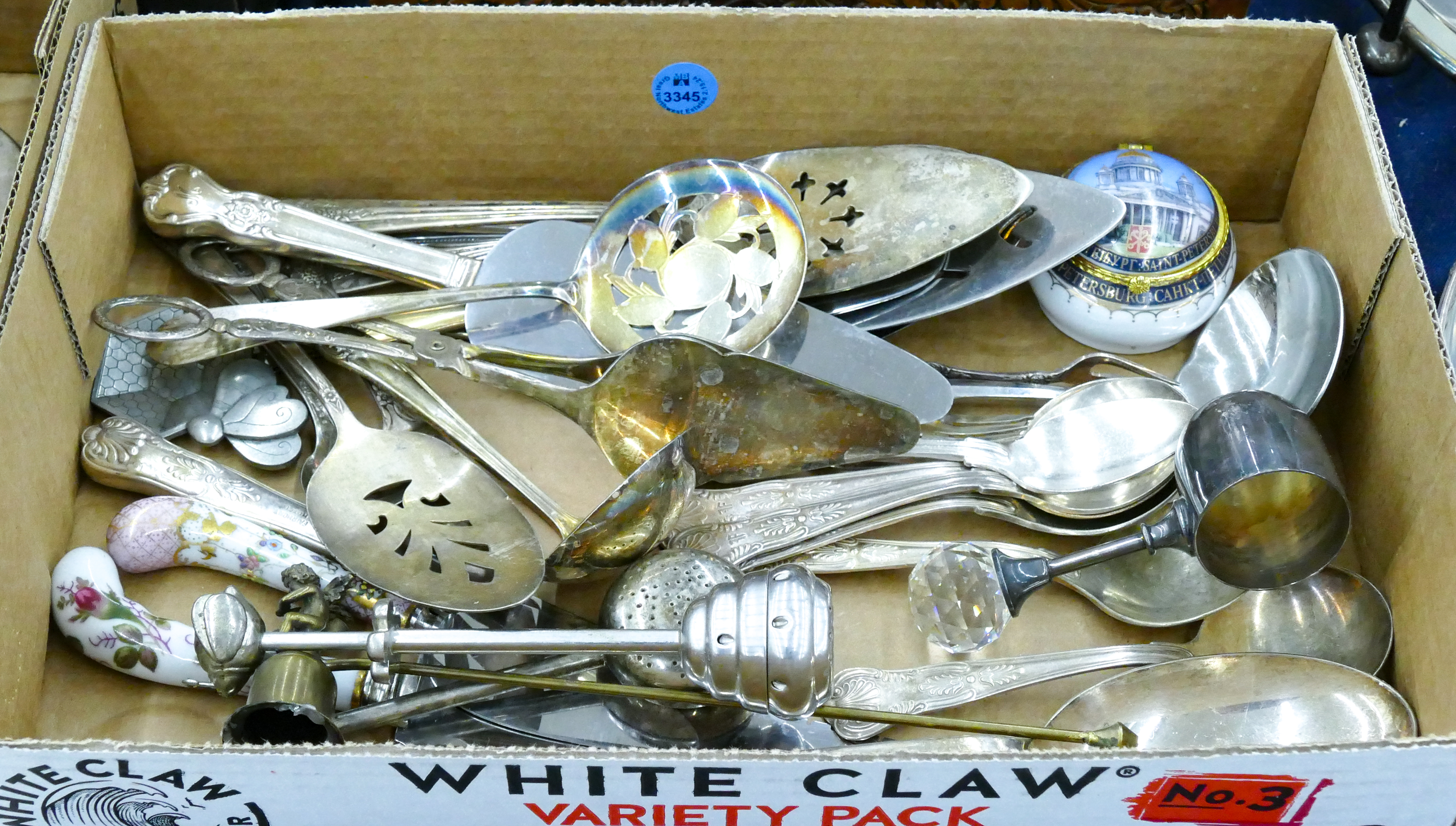 Box Misc. Silverplated Flatware