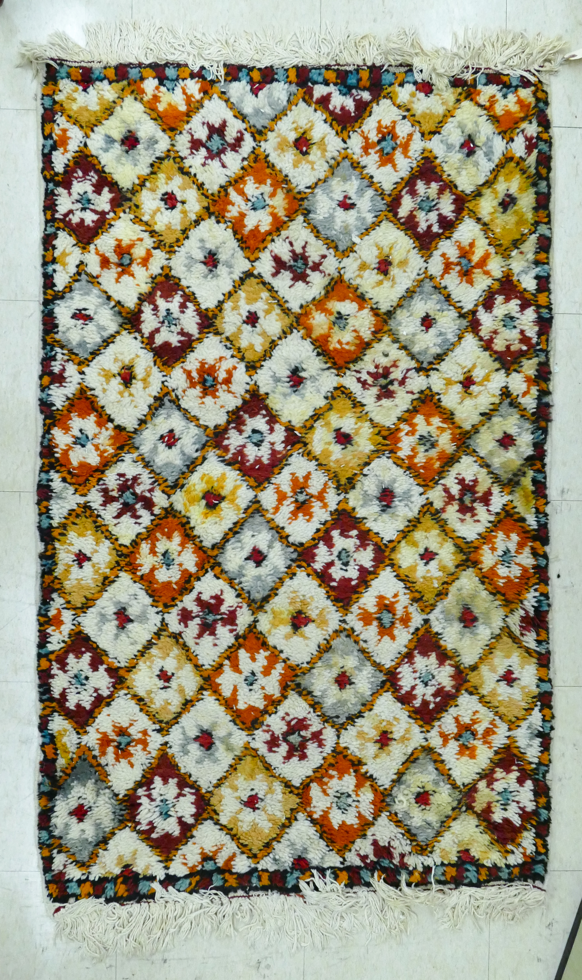 Vintage Turkish Diamond Pattern