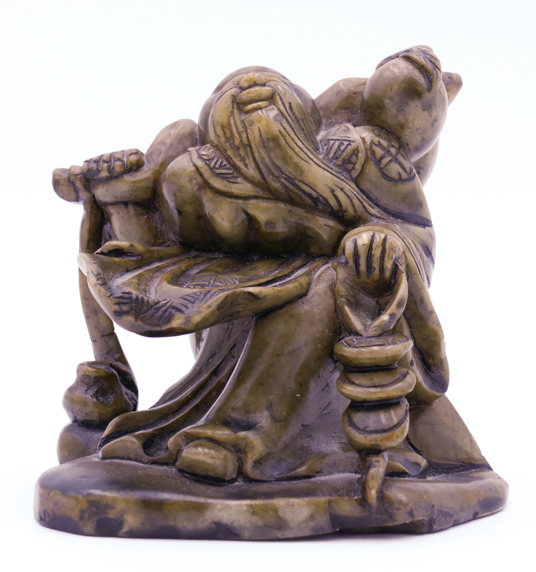 Chinese Shoulao Carved Soapstone