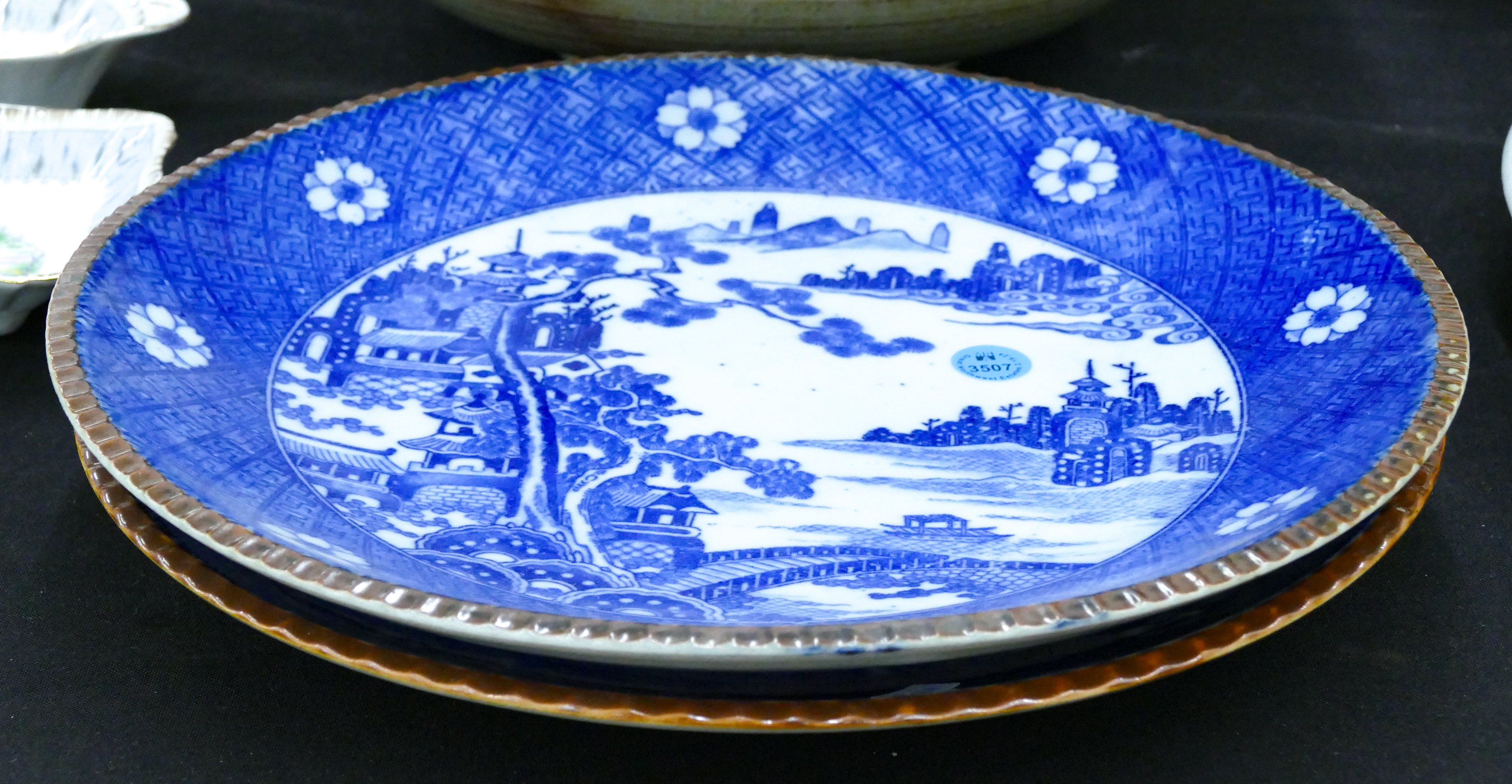 2pc Old Japanese Igezara Porcelain