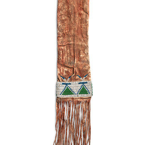 Northern Plains Beaded Hide Tobacco