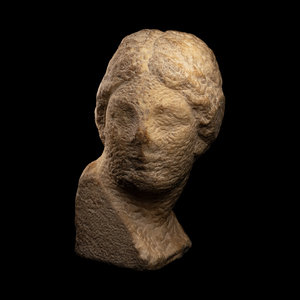 An Unfinished Greek Marble Head 3d0138