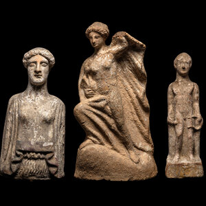 Three Boeotian Terracotta Figures Circa 3d014f