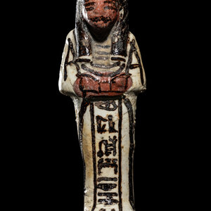 An Egyptian White Faience Ushabti 3d0177