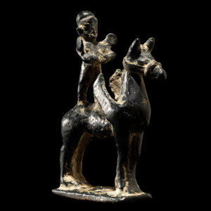 A Near Eastern Bronze Winged Horse