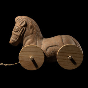 A Roman Terracotta Toy Horse Circa 3d0198