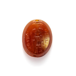 A Sassanian Agate Ring Stone with