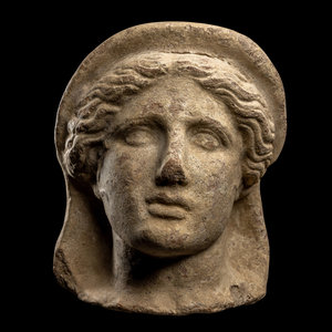 An Etruscan Terracotta Votive Female 3d01b6