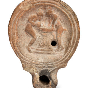 A Roman Terracotta Oil Lamp with 3d01c5