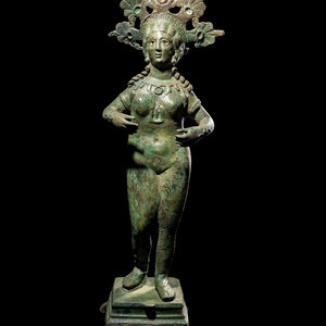 A Roman Bronze Figure of Isis Aphrodite Circa 3d01ca