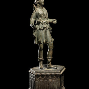 A Roman Bronze Diana Circa 1st 3d01c9
