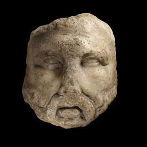 A Roman Marble Face Fragment Circa 3d01d4