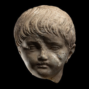 A Roman Marble Portrait Head of