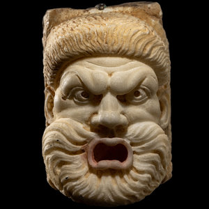 A Roman Marble Theater Mask Circa 3d01d8