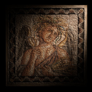 A Roman Mosaic Panel Depicting