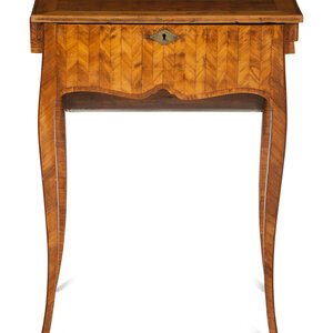 A Louis XV Tulipwood Parquetry