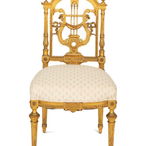 A Diminutive Louis XVI Style Giltwood 3d0252