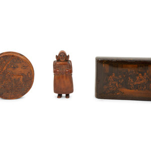 A Scottish Mauchline Ware Table Snuff