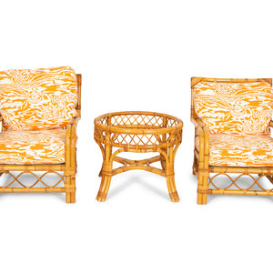 A Pair of Bielecky Brothers Rattan