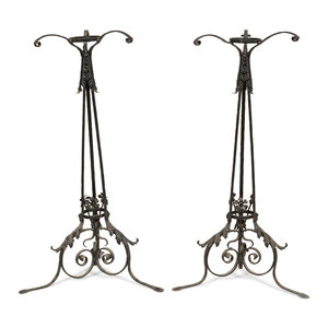 A Pair of Victorian Wrought Iron 3d033c