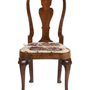 A George II Walnut Side Chair Mid 3d0366
