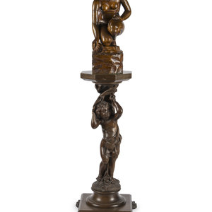 A Carved Wood Sculpture and a Venetian 3d0382