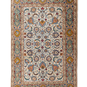 A Kirman Pictorial Rug 
20th Century
6