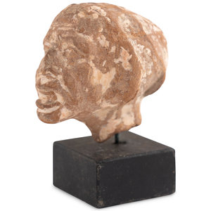 A Romano Egyptian Terracotta Head 3d03e2