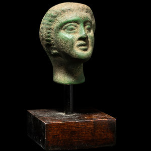 A Roman Bronze Female Head Circa 3d03fa