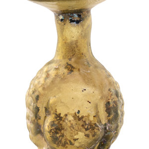 A Roman Glass Janus Head Flask Circa 3d03fb