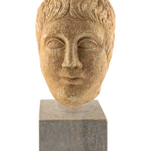 A Roman Stone Head of a Man Circa 3d03f7