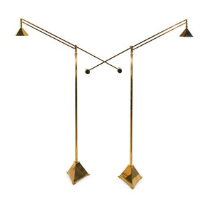 A Pair of Contemporary Brass Counter-Balance