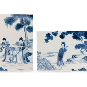 A Pair of Chinese Blue and White 3d0451