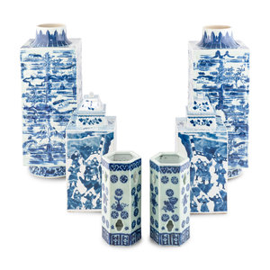 Three Pairs of Chinese Blue and 3d0453