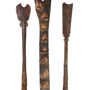 A Dogon Ladder and Two Staffs each 3d045f