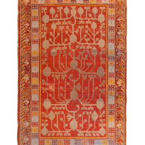 A Khotan Wool Rug
Early 20th Century
6