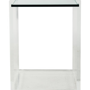 A Custom Acrylic and Glass Pedestal 3d0480