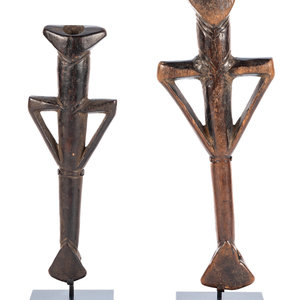 A Pair of African Carved Wood Figures each 3d047a