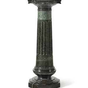 A Continental Green Marble Pedestal 19th 20th 3d04b3