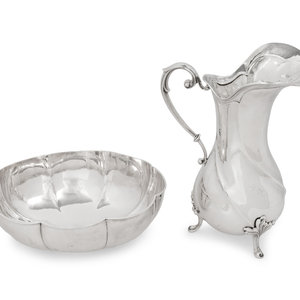 A Buccellati Silver Water Pitcher and